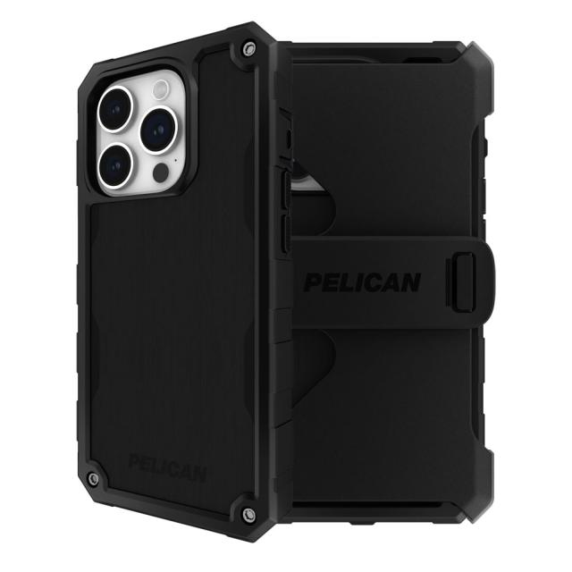 ケースメイト（Case−Mate）/iPhone 15 Pro 用 Pelican Shield−Blackホルスターセット