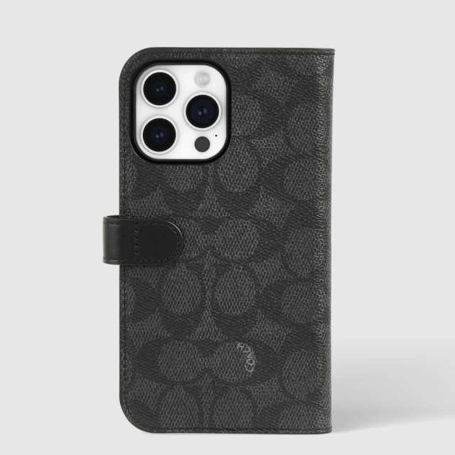 ケースメイト（Case−Mate）/iPhone15ProMax CoachFolio SignatureCanvas Charcoal