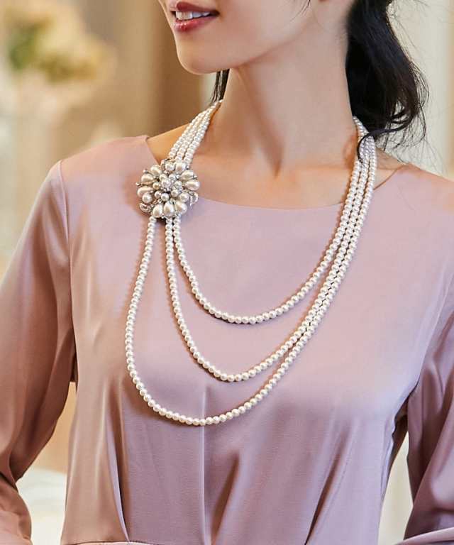 ドレスプラス（DRESS+）/ブローチ付き2Way3連フェイクパールネックレスの通販はau PAY マーケット - Brand Square ...