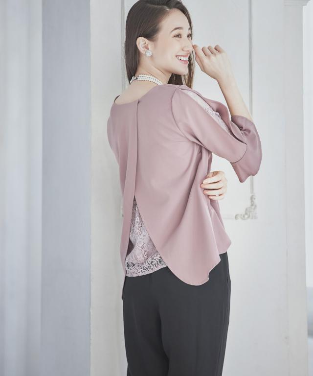 ドレスプラス（DRESS+）/タイトシルエットのミモレ丈ワンピースドレス パーティードレス 結婚式_1