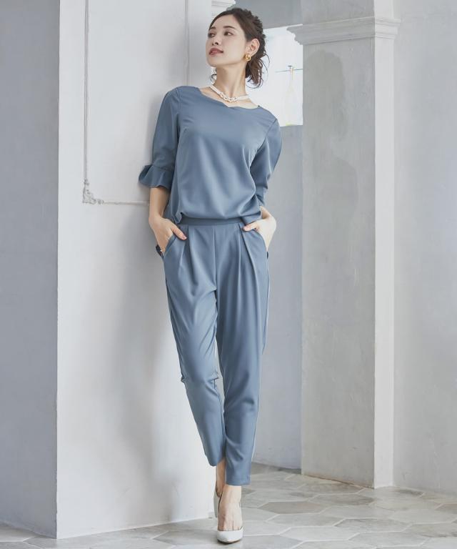 ドレスプラス（DRESS+）/タイトシルエットのミモレ丈ワンピースドレス パーティードレス 結婚式_2