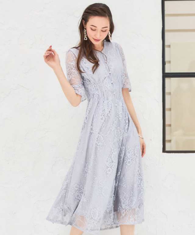 ドレスプラス（DRESS+）/ドレス ワンピース ロングガウン レース 結婚式 パーティードレスの通販はau PAY マーケット ...