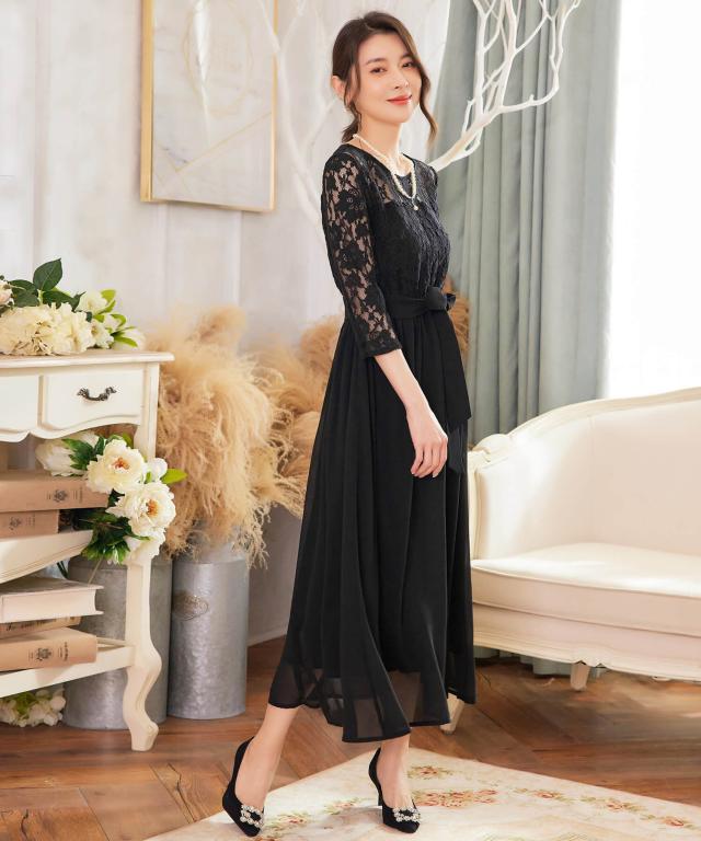 ドレスプラス（DRESS+）/パーティードレス ワンピース レース 披露宴