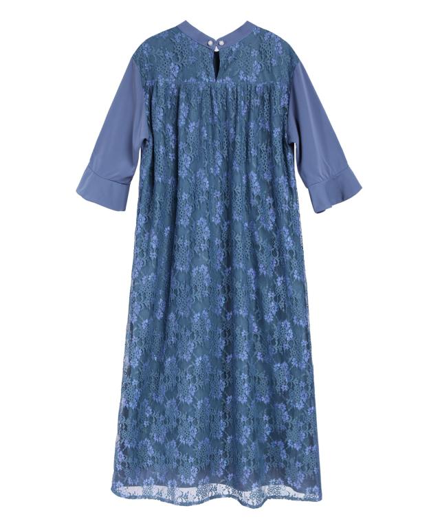 ドレスプラス（DRESS+）/2way ドレス ワンピース ゆったり レース 袖