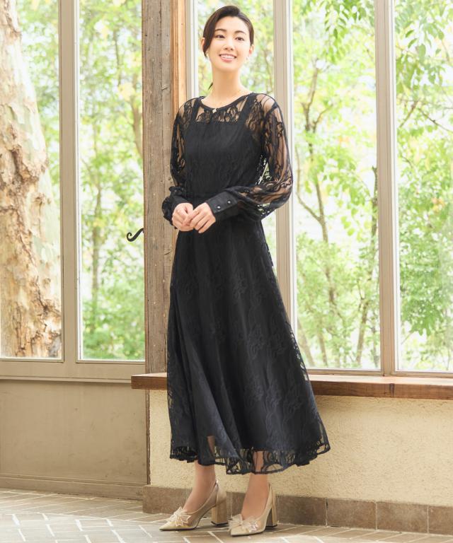 ドレスプラス（DRESS+）/パーティードレス ワンピース 総レース