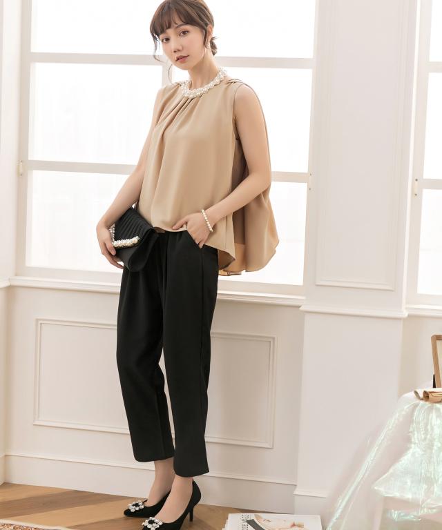 ドレスプラス（DRESS+）/3WAYケープ＆ノースリーブデザインパンツセットアップ_14