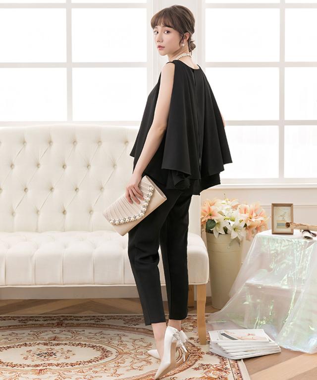 ドレスプラス（DRESS+）/3WAYケープ＆ノースリーブデザインパンツセットアップ_17