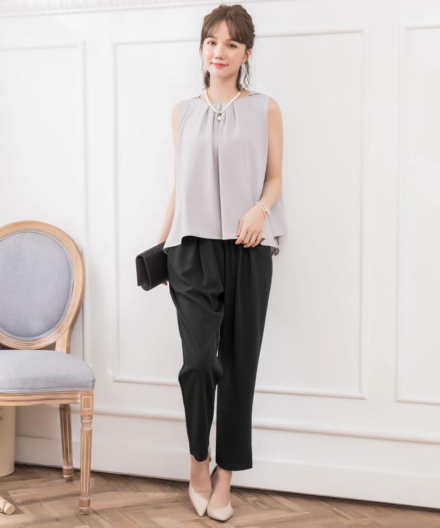 ドレスプラス（DRESS+）/3WAYケープ＆ノースリーブデザインパンツセットアップ_5