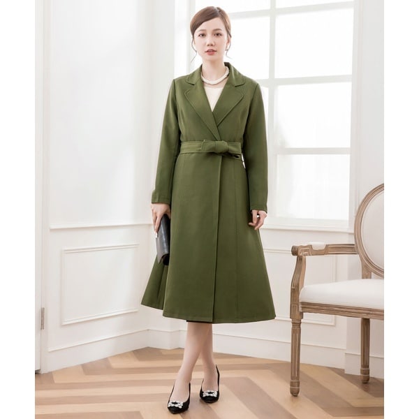 ドレスプラス（DRESS+）/Aライントレンチ風コート
