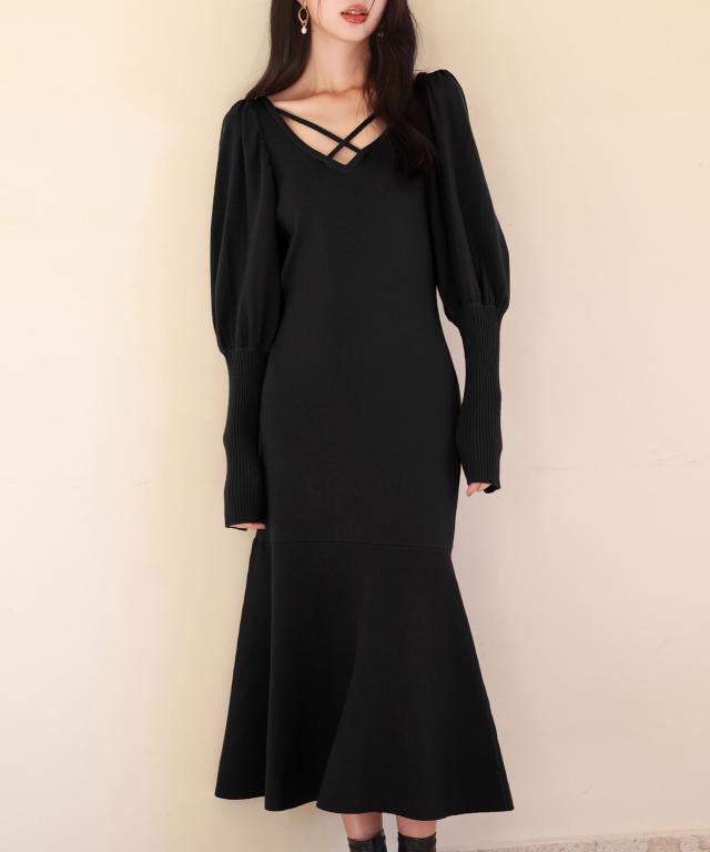 セゾン ド パピヨン（SAISON DE PAPILLON）/マトンスリーブニット