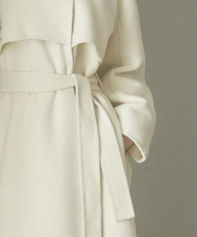 セゾン ド パピヨン（SAISON DE PAPILLON）/ウール混ベルト付きヨーク