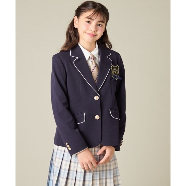 アー・ヴェ・ヴェ（a．v．v）/[150−160]【卒服】【エンブレム付き】パイピングテーラードジャケット