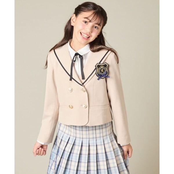 アー・ヴェ・ヴェ（a．v．v）/[150−160]【卒服】【エンブレム付き】配色セーラーカラージャケット_2