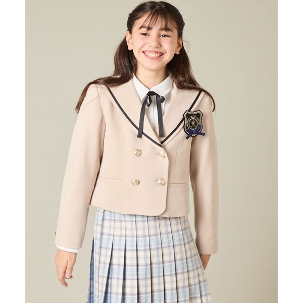 アー・ヴェ・ヴェ（a．v．v）/[150−160]【卒服】【エンブレム付き】配色セーラーカラージャケット_3