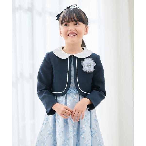 アー・ヴェ・ヴェ（a．v．v）/[110−130]【セレモニー/オケージョン/結婚式】衿付きセレモニーボレロ