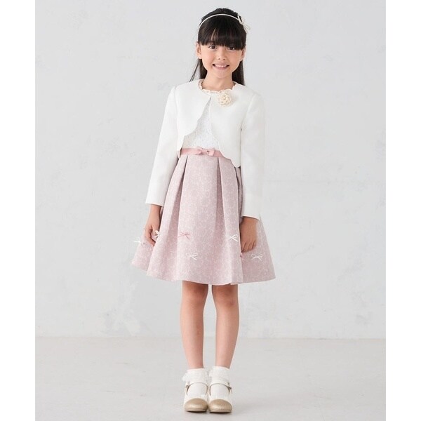 アー・ヴェ・ヴェ（a．v．v）/[110−130]【セレモニー/オケージョン/結婚式】フラワージャガードフィット＆フレアワンピース_16