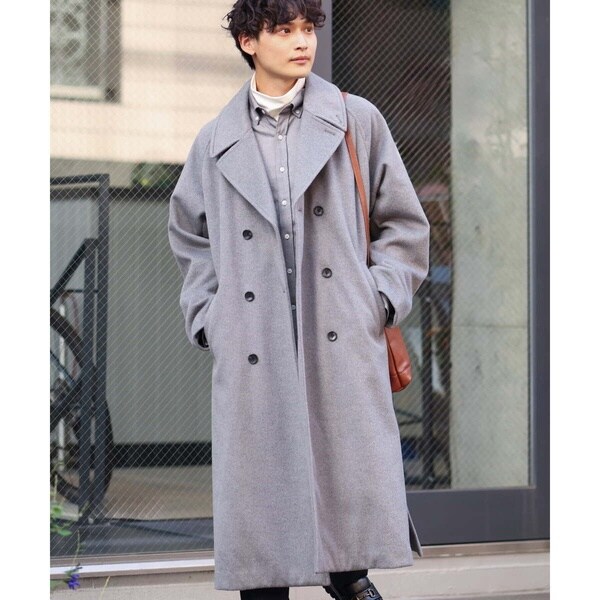 アー・ヴェ・ヴェ（a．v．v）/【大人コート】ワイドシルエットダブルブレストコート 11,392円