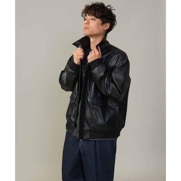 SANDRO サンドロ ジャケット＆ブルゾン アウター メンズ Jackets Black Sandro pairsブラックレザージャケット サンドロ メンズ アウター