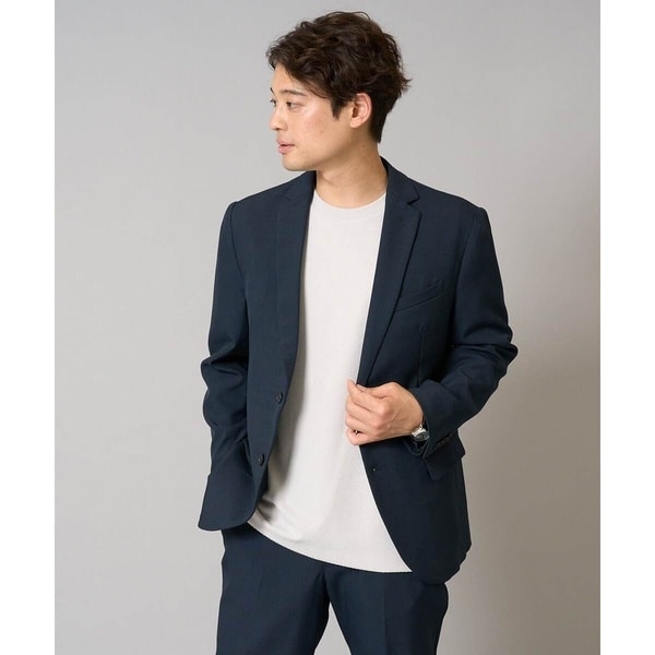 アー・ヴェ・ヴェ（a．v．v）/【洗濯機で洗える/ストレッチ】メランジストレッチテーラードジャケット