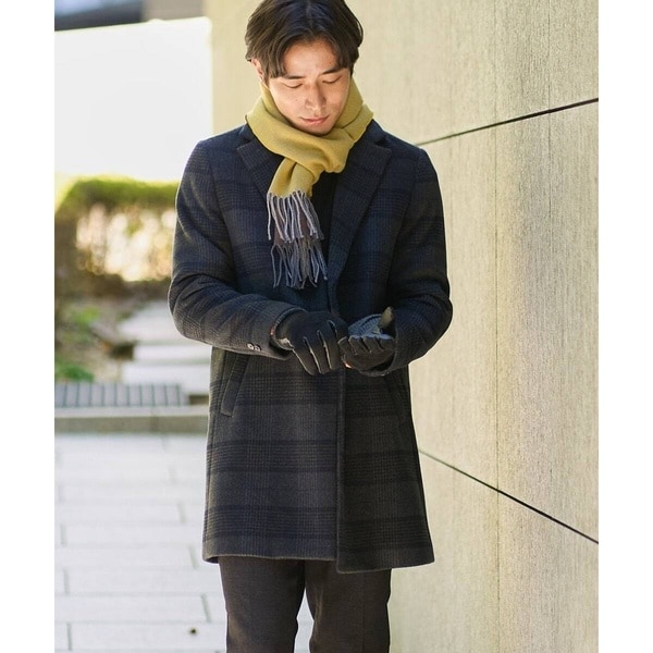 アー・ヴェ・ヴェ（a．v．v）/ウールライトビーバーチェックチェスターコート