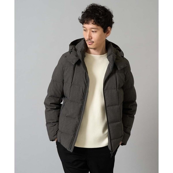 アー・ヴェ・ヴェ（a．v．v）/【ダウン混率90%】デタッチャブルフードストレッチダウンブルゾン【軽量/撥水】