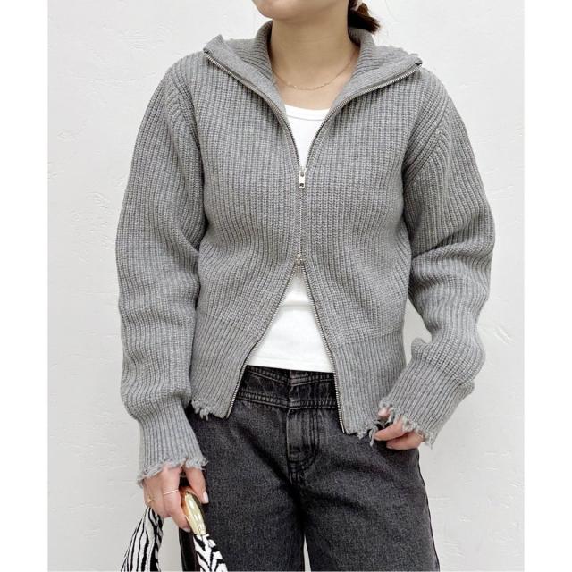 ユー バイ スピック＆スパン（U by SPICK&SPAN）/【ENTO / エント】 ダメージZIP ニットプルオーバーの通販は 13,090円