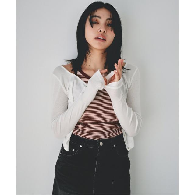 ユー バイ スピック＆スパン（U by SPICK&SPAN）/《追加2》シフォンテレコカットトップス