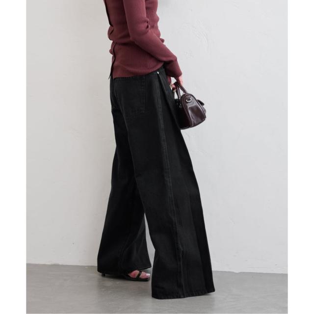 ユー バイ スピック＆スパン（U by SPICK&SPAN）/《追加》サイドタックワイドデニム