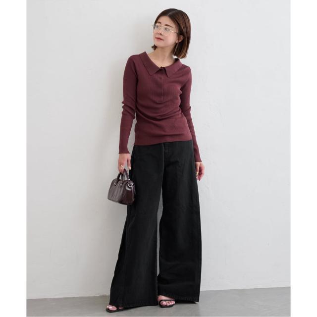 ユー バイ スピック＆スパン（U by SPICK&SPAN）/《追加》サイドタックワイドデニム