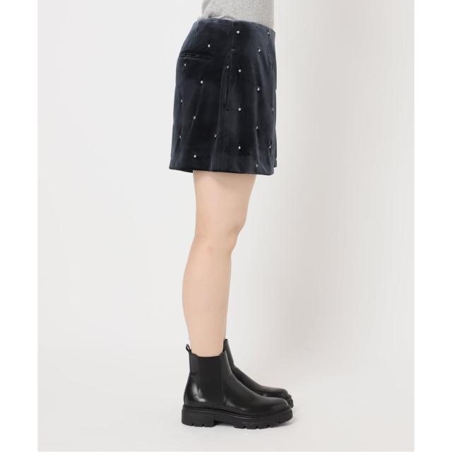 ユー バイ スピック＆スパン（U by SPICK&SPAN）/ドット刺繍ベロアパンツ ユー バイ スピック＆スパン（U by SPICK&SPAN）/ドット刺繍ベロア