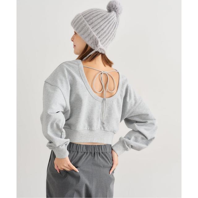 ユー バイ スピック＆スパン（U by SPICK&SPAN）/バックオープン裏毛