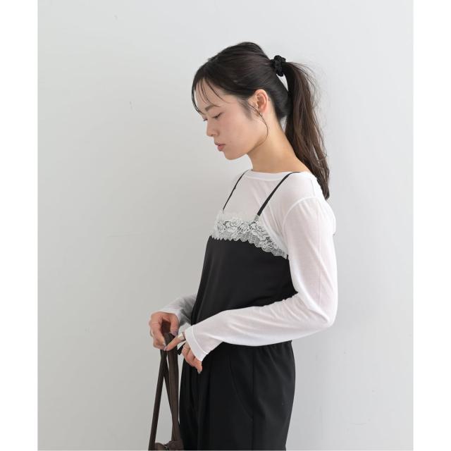 ユー バイ スピック＆スパン（U by SPICK&SPAN）/《予約》レースディティールロンパース