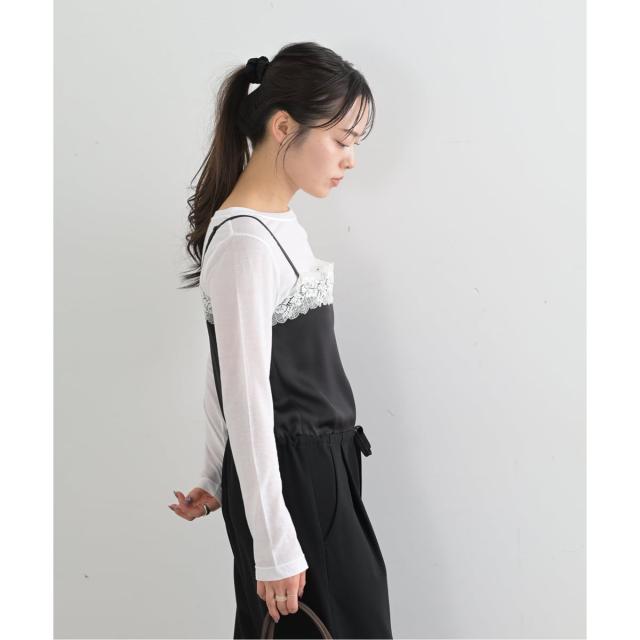 ユー バイ スピック＆スパン（U by SPICK&SPAN）/《予約》レースディティールロンパース