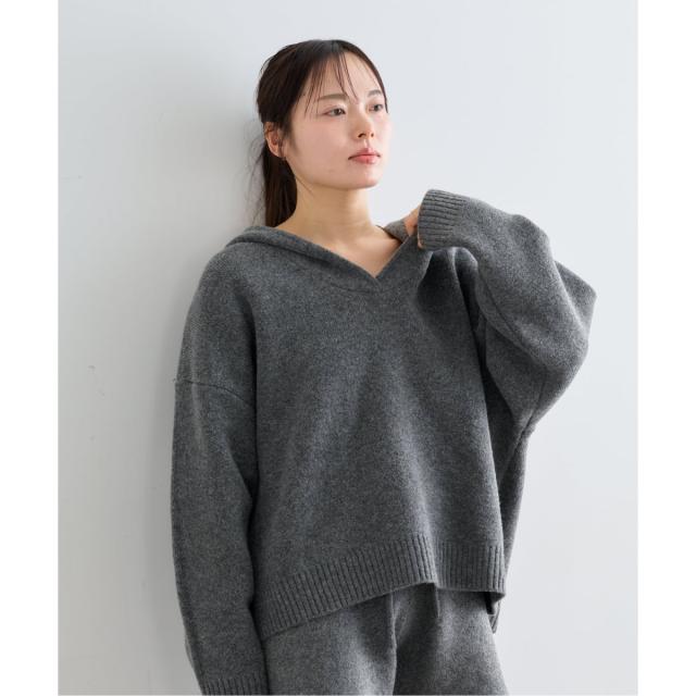 ユー バイ スピック＆スパン（U by SPICK&SPAN）/《予約》オーバーニットフーディー