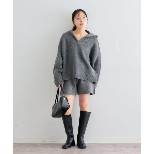 ユー バイ スピック＆スパン（U by SPICK&SPAN）/《予約》オーバーニットフーディー