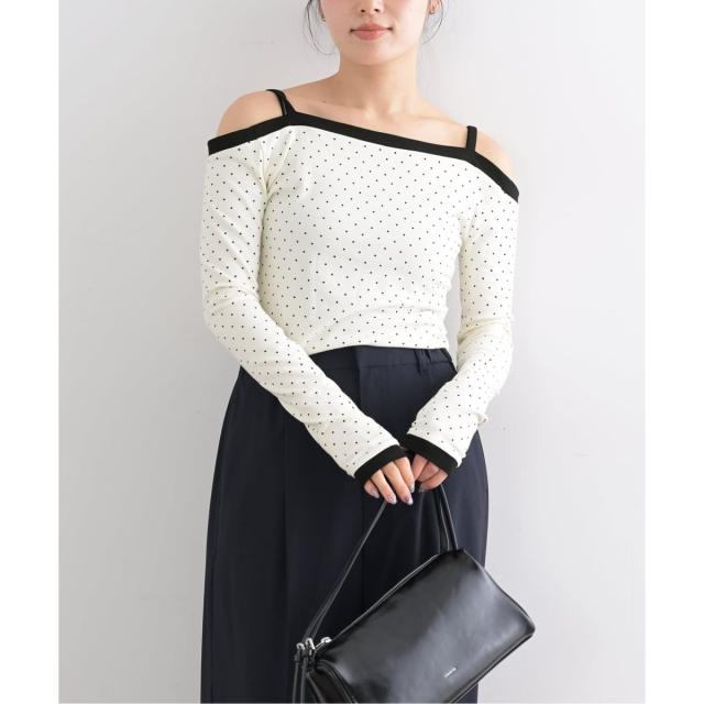 ユー バイ スピック＆スパン（U by SPICK&SPAN）/《予約》ドットプリントオフショルトップス