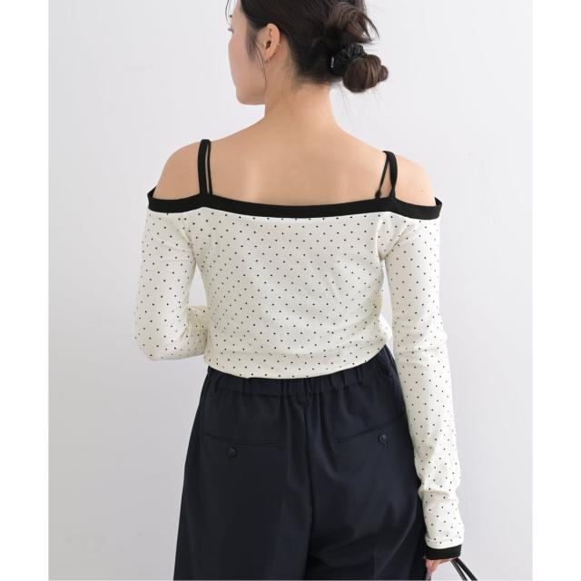 ユー バイ スピック＆スパン（U by SPICK&SPAN）/《予約》ドットプリントオフショルトップス