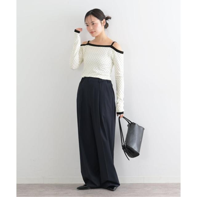 ユー バイ スピック＆スパン（U by SPICK&SPAN）/《予約》ドットプリントオフショルトップス