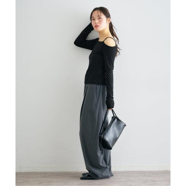 ユー バイ スピック＆スパン（U by SPICK&SPAN）/《予約》ドットプリントオフショルトップス