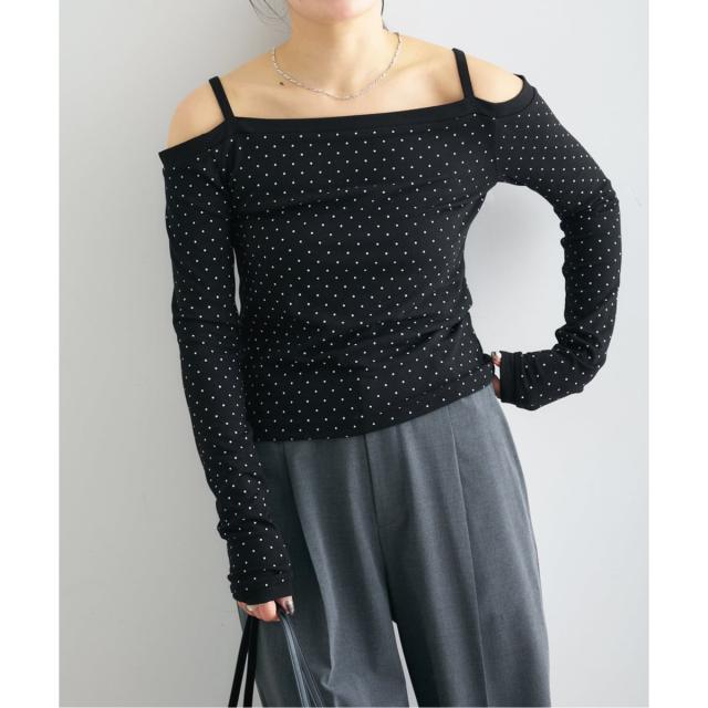 ユー バイ スピック＆スパン（U by SPICK&SPAN）/《予約》ドットプリントオフショルトップス