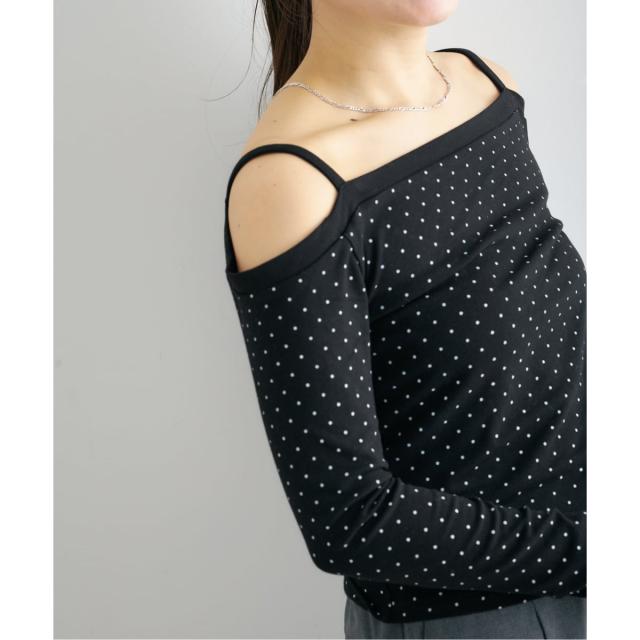 ユー バイ スピック＆スパン（U by SPICK&SPAN）/《予約》ドットプリントオフショルトップス