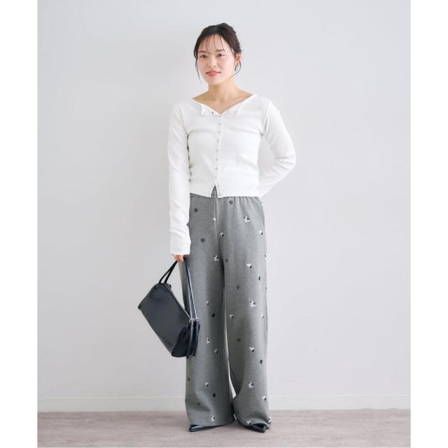 ユー バイ スピック＆スパン（U by SPICK&SPAN）/《予約》ルーズストレートシシュウスウェットパンツ