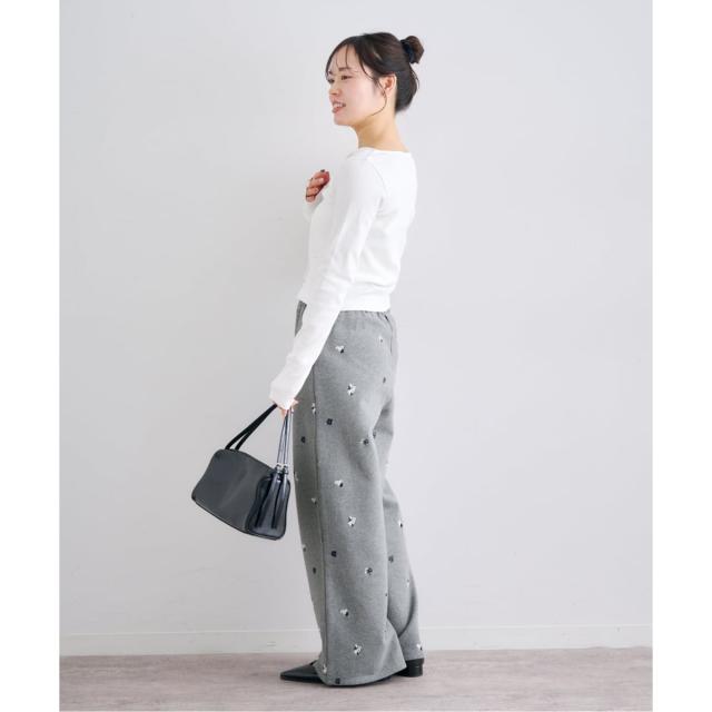 ユー バイ スピック＆スパン（U by SPICK&SPAN）/《予約》ルーズストレートシシュウスウェットパンツ