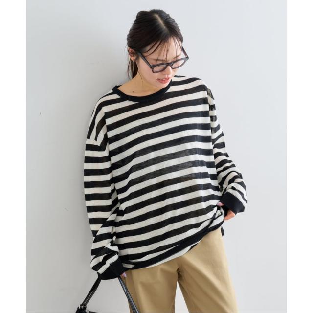 U by Spik & Span ウォッシャブルシアーオーバーニット 新品未使用 ユー バイ スピック＆スパン（U by SPICK&SPAN）/ウォッシャブルシアー