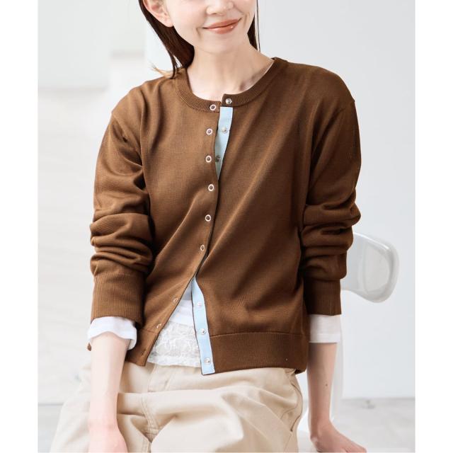 ユー バイ スピック＆スパン（U by SPICK&SPAN）/ウォッシャブルドットボタンニットカーディガン