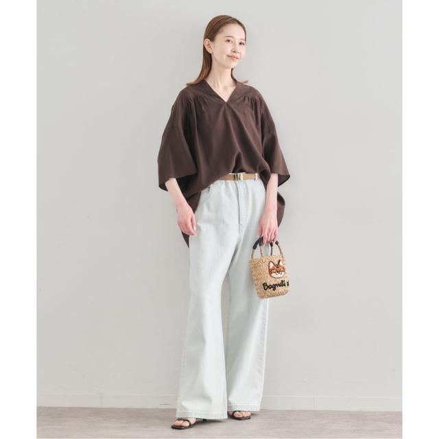 ユー バイ スピック＆スパン（U by SPICK&SPAN）/シルキーシフォンギャザーブラウス_2