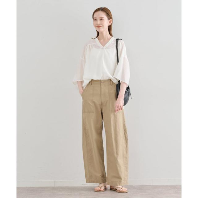 ユー バイ スピック＆スパン（U by SPICK&SPAN）/シルキーシフォンギャザーブラウス_13