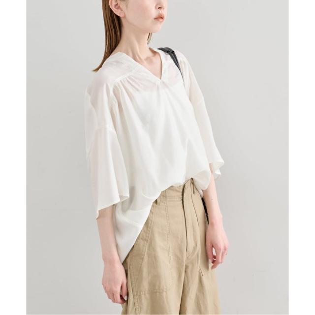 ユー バイ スピック＆スパン（U by SPICK&SPAN）/シルキーシフォンギャザーブラウス_19