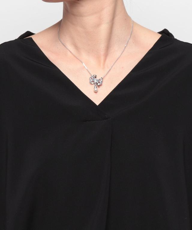 ランバン オン ブルー（LANVIN en Bleu）/リボンモチーフネックレス_3