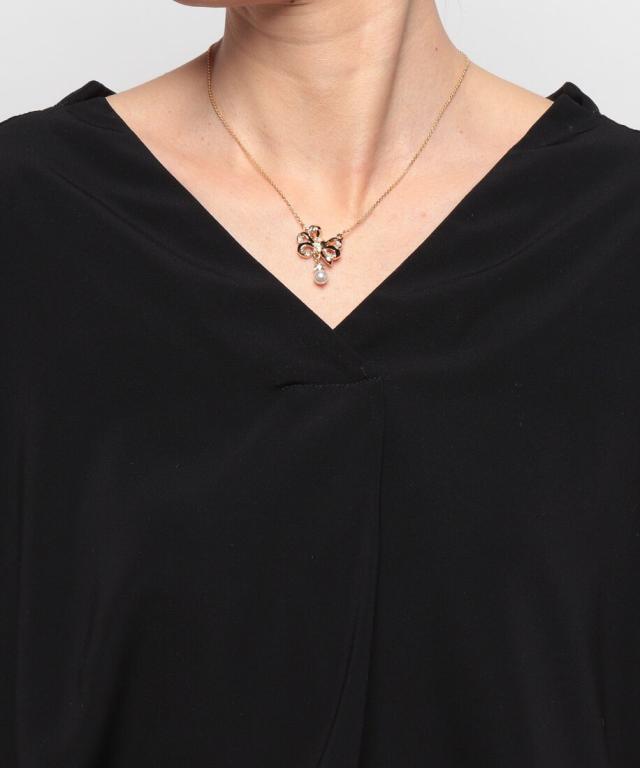 ランバン オン ブルー（LANVIN en Bleu）/リボンモチーフネックレス_7